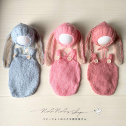 オレンジ♪鏡餅ボンネット ロンパースセット ニューボーンフォト撮影