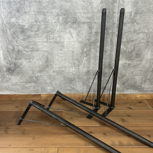 ヴィンテージ 一枚板 シャビー テーブル 鉄脚 アイアン脚 インダストリアル Iron Legs / アイアンレッグ 〈テーブルベース・鉄脚