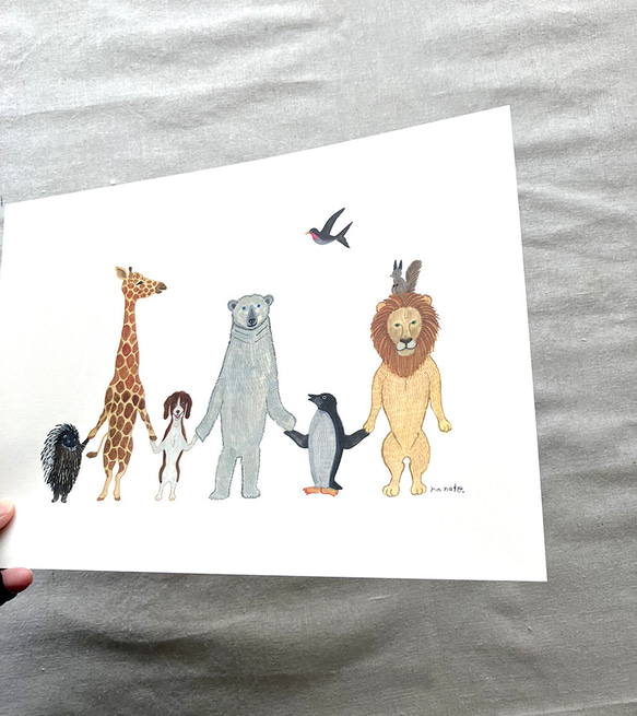 A4ポスター「てをつないで」 3枚目の画像