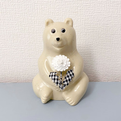 ハンドメイドベア　しろくまくん しろくま貯金箱 Polar Bear Money BOX | module okinawa s