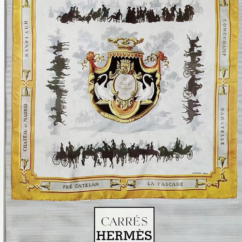 1958 広告>HERMES エルメス カレ ポスター ヴィンテージ アート 1958 広告>HERMES エルメス カレ ポスター ヴィンテージ アート