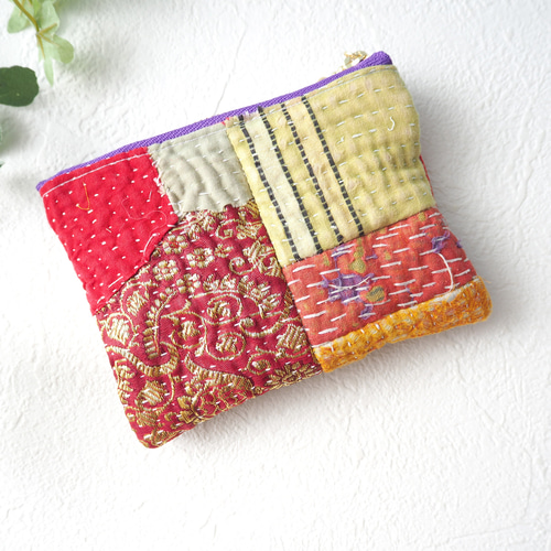 楽天市場】インド刺繍リボンとカンタキルトのリバーシブル