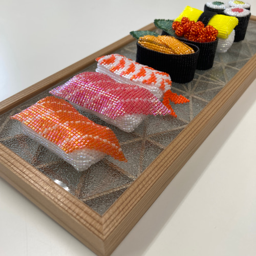 ビーズ織のお寿司セット 立体・オブジェ labonneaventure 通販