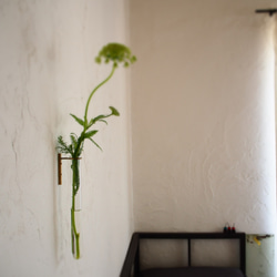 試験管一輪挿し壁付真鍮200 2枚目の画像