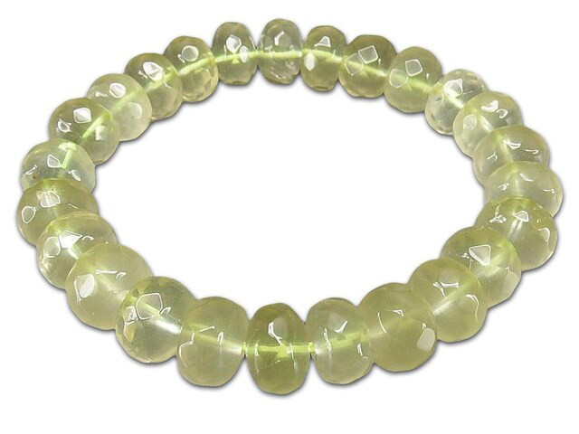 水晶　ボタンカット　レモンシトリン　ジュエリールース　ブレスレット