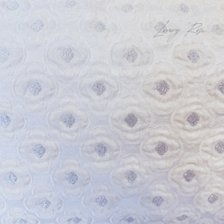 朝露の輝き白紫陽花のイタリア製高級ジャガード上品な気品漂うパーティーバッグフォーマルバッグ♡ジュンブライダル 11枚目の画像