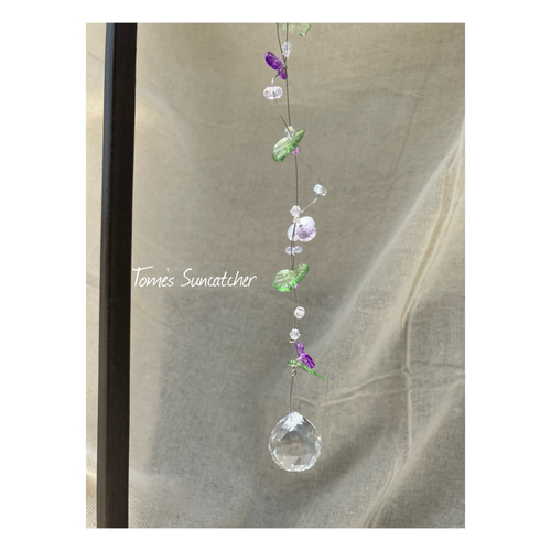 数量限定】朝顔のサンキャッチャー 紫色 《ミディアム》527