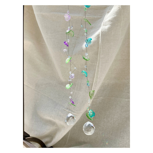 数量限定】朝顔のサンキャッチャー 紫色 《ミディアム》527