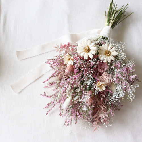 ドライフラワースワッグ ウェディングブーケ ドライフラワーブーケ