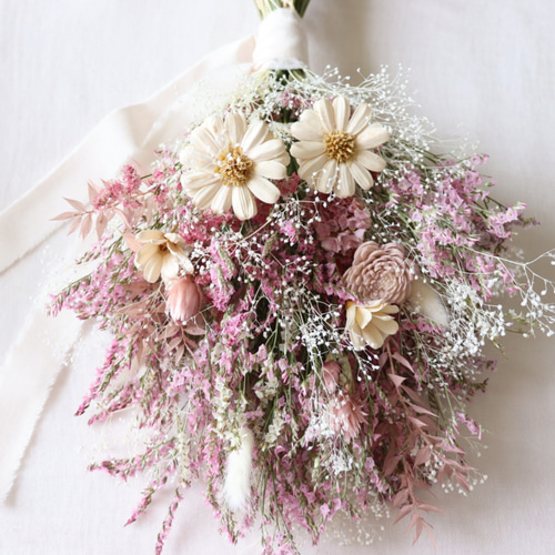 ドライフラワースワッグ ウェディングブーケ ドライフラワーブーケ
