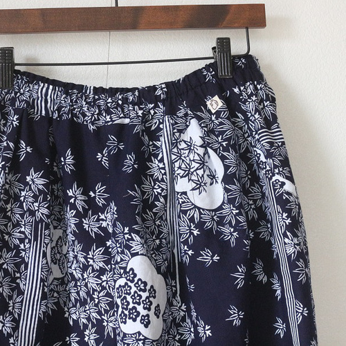 着物リメイク 松竹梅浴衣バルーンパンツ キュロット・ワイドパンツ