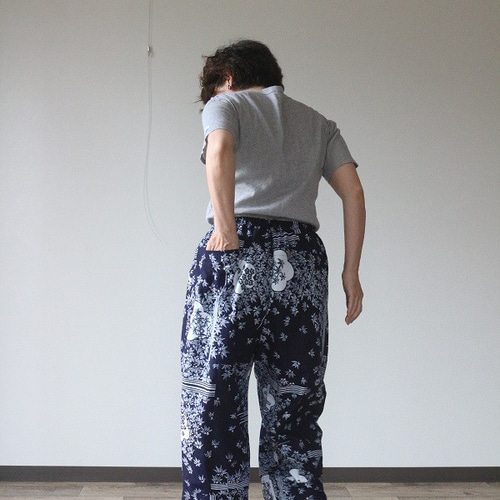 着物リメイク 松竹梅浴衣バルーンパンツ キュロット・ワイドパンツ