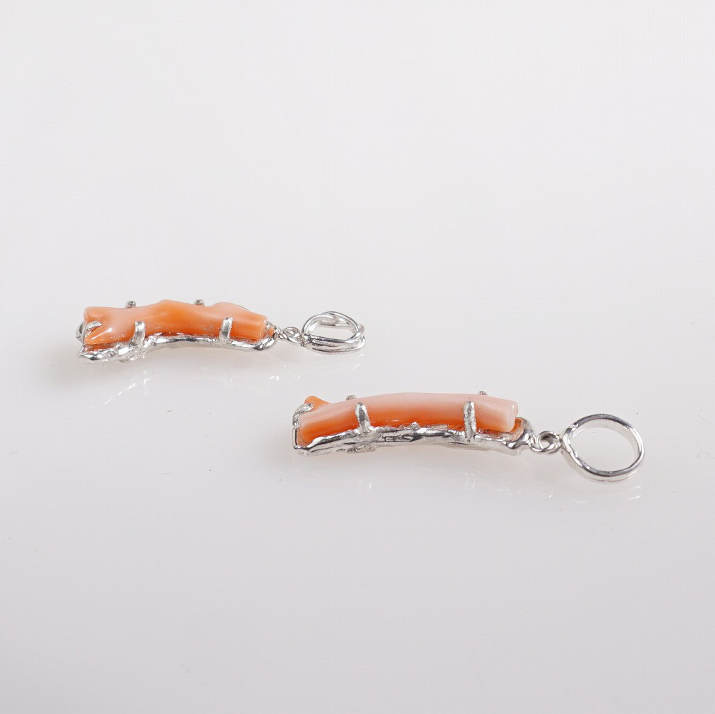 silver  枝珊瑚のペンダントトップ