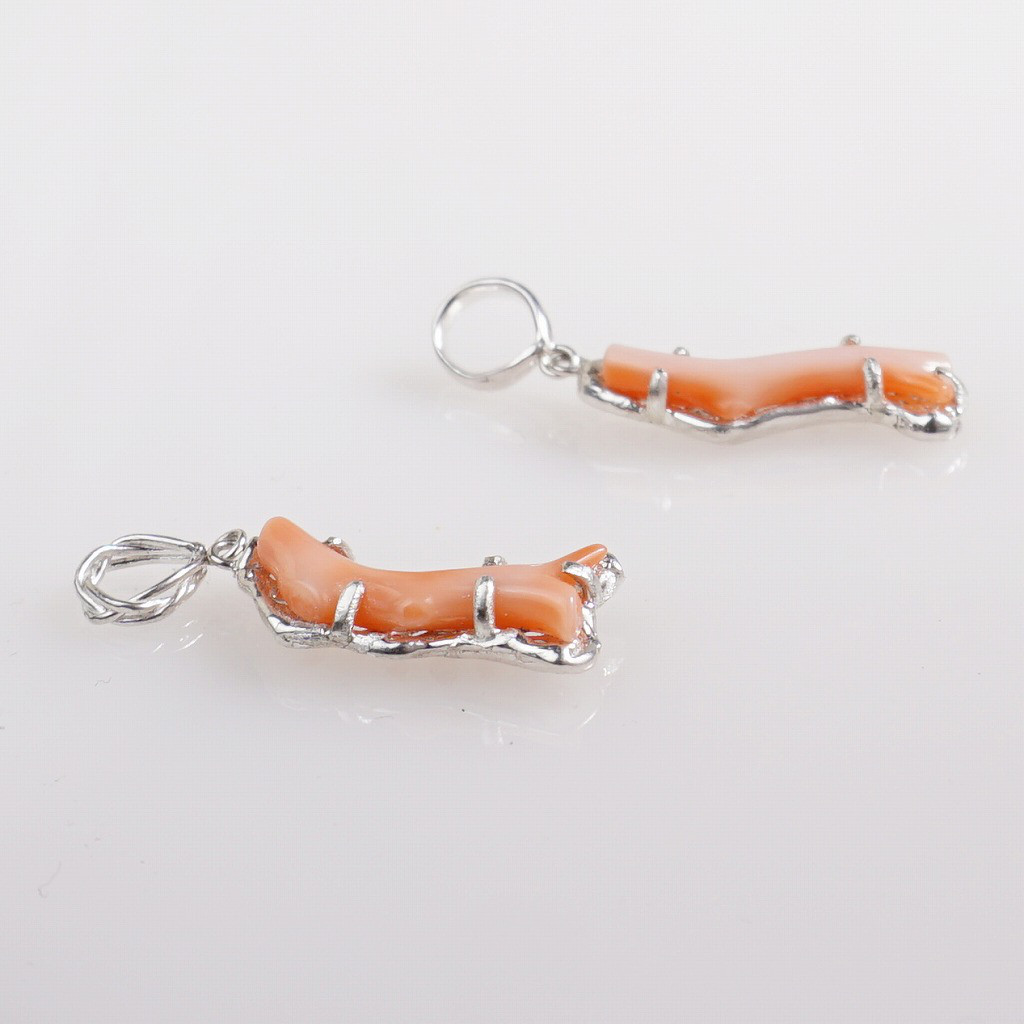 silver  枝珊瑚のペンダントトップ