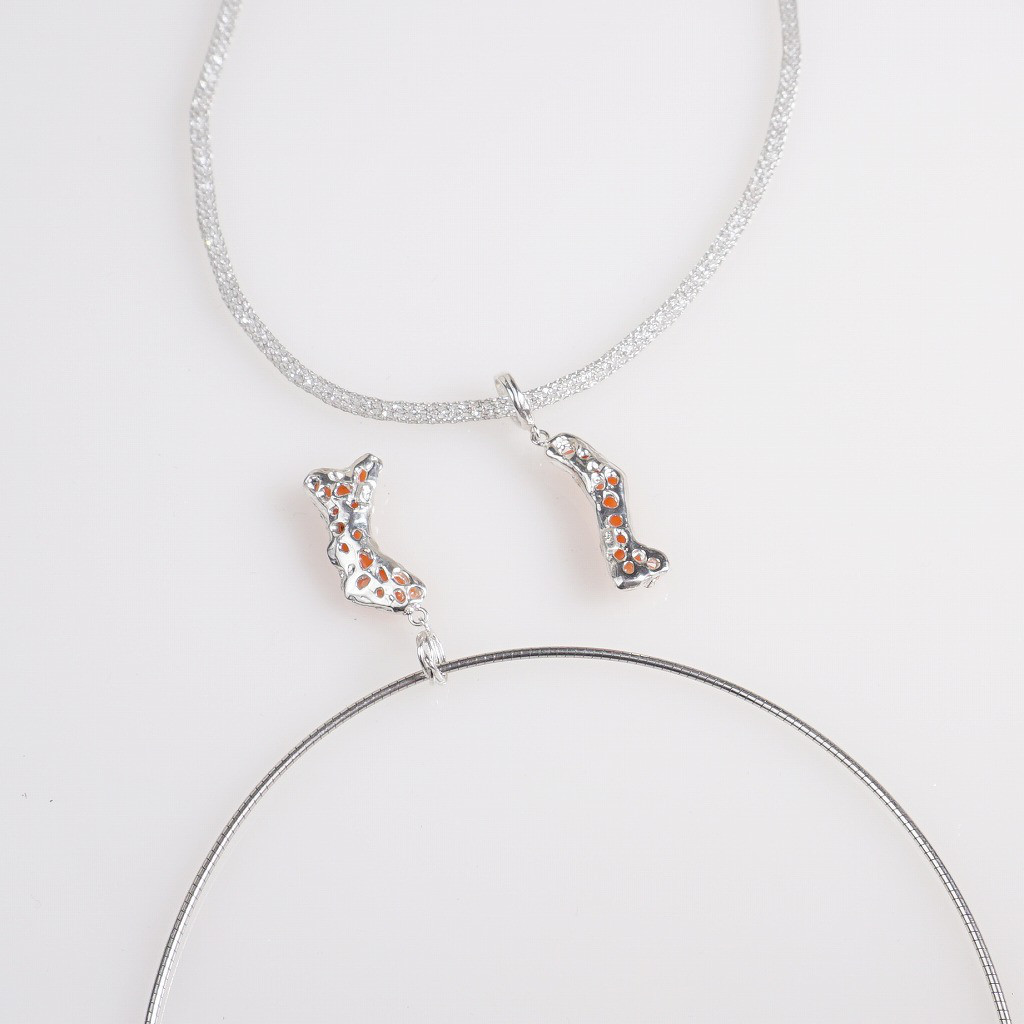 silver  枝珊瑚のペンダントトップ