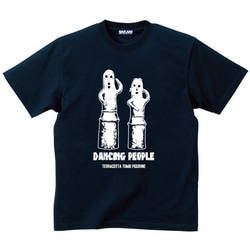 【極美品 希少】45R ★ インディゴ ギマニット アート更紗Tシャツ M 45rpm インディゴギマニットアート更紗Tシャツ 花柄カットソー