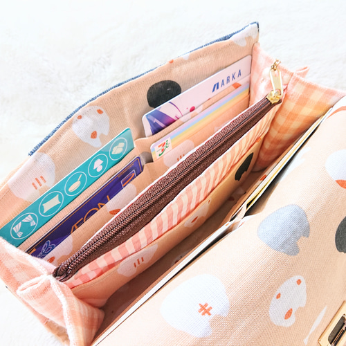 デニムリメイク 長財布 リメイクデニム 長財布 ハンドメイド ラウンドファスナー 新品未使用