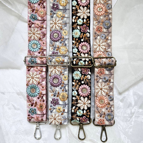 ストラップショルダー インド刺繍リボン スマホショルダー