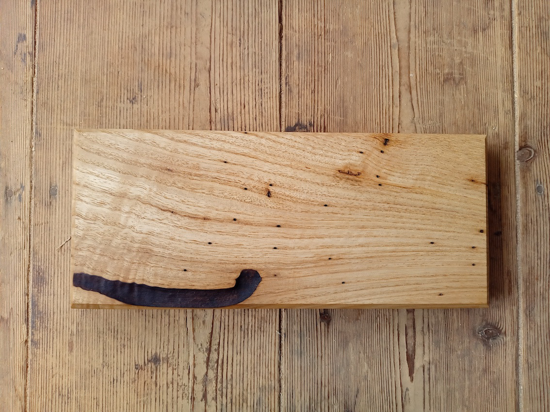 【木製看板製作】 栗 13cm×30cm 厚み3.2cm / 一枚板看板 表札