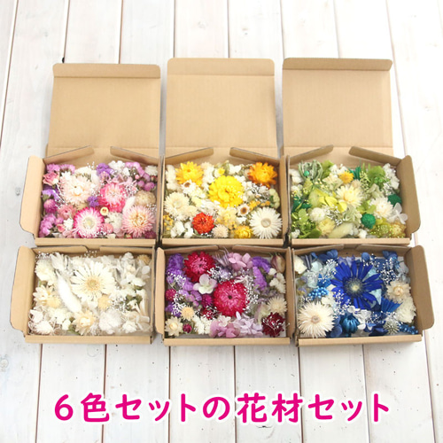 6色セット 花材 詰め合わせ セット プリザーブドフラワー