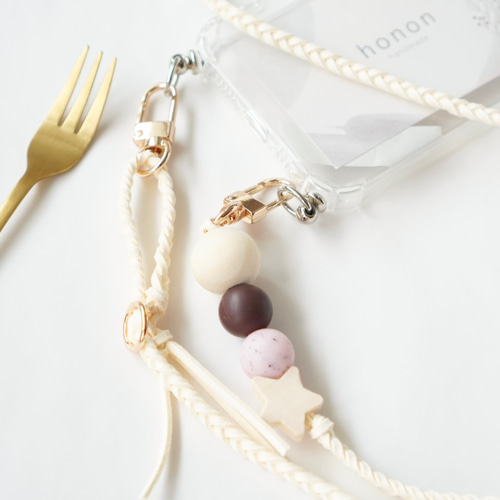 仲良し♡ゴールドストーン ストラップ〜ご予約品〜 携帯ストラップ スワロフスキー ピンク 黒 大粒きらきらラインストーン