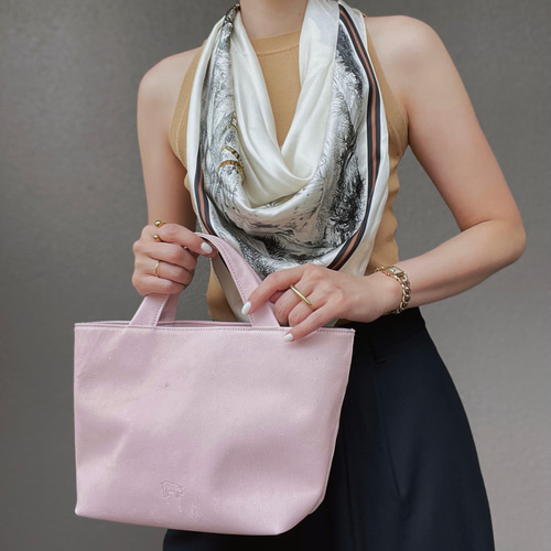 墨田区産 ピッグレザートートバッグ ピンク トートバッグ Sai(サイ