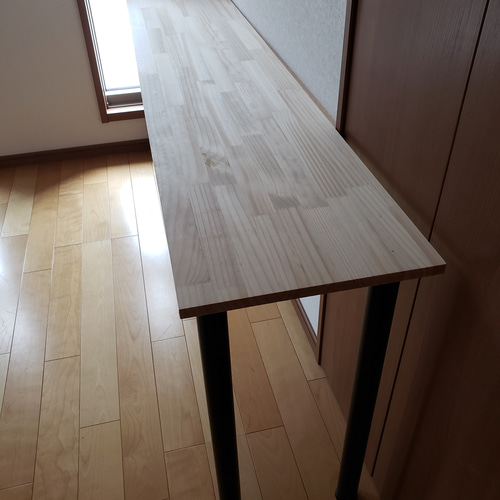 180カウンターテーブルウォールナット男前家具無垢材