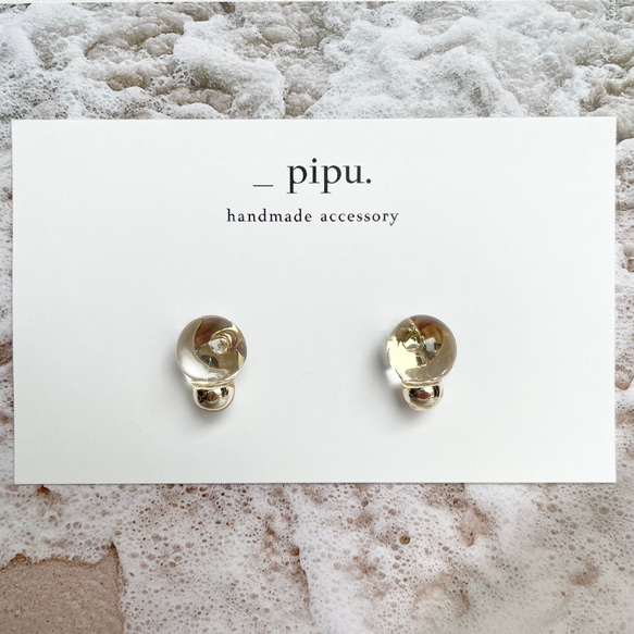 ピアス ピアス（スタッド・一粒） _pipu. handmade acce 通販 17796036｜Creema(クリーマ) ハンドメイド ...