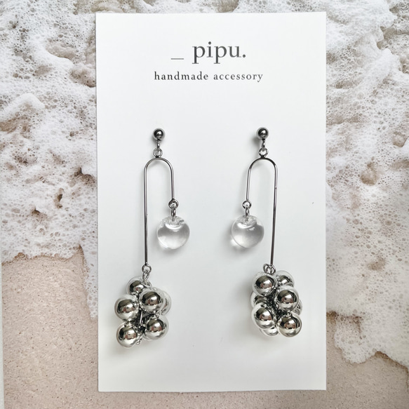 ピアス/イヤリング ピアス（スタッド・一粒） _pipu. handmade acce 通販 17796046｜Creema(クリーマ)