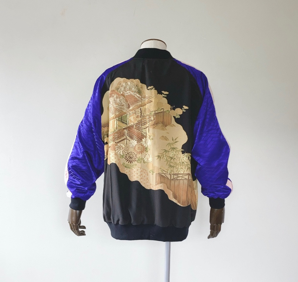 3XL, 1点物,スカジャン,ギフト,おしゃれなパパに,ジャケット,プレゼント,着物リメイク,ハンドメイド