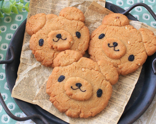 クッキー専門店ｃｈｅｚ－ｍｏｉ様　②オーダー専用ページ ピーナッツバター・スマイルクッキー8枚入り クッキー おやつのこみち