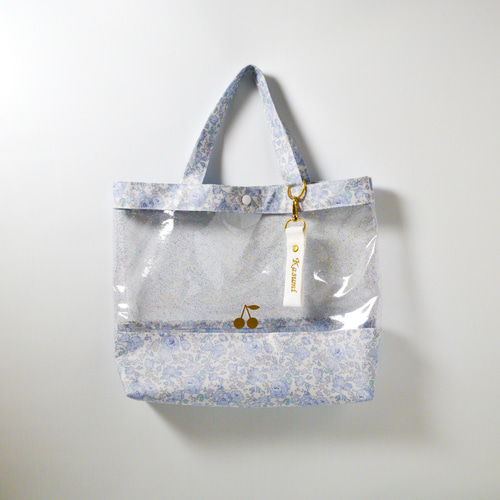 名入れできます】プールバッグ✨撥水加工のリバティプリント