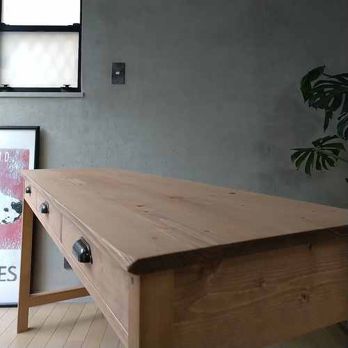 ウッドワーキングテーブル 幅150 無垢材 作業台 カウンター ウッドワーキングテーブル 幅150 無垢材 作業台 カウンター