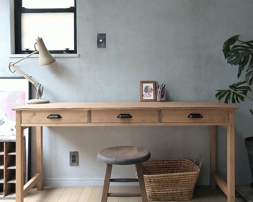 サイズ変更無料 無垢材の作業台 ウッド ワークデスク テーブル サイズ変更無料 無垢材の作業台 ウッド ワークデスク テーブル サイズ