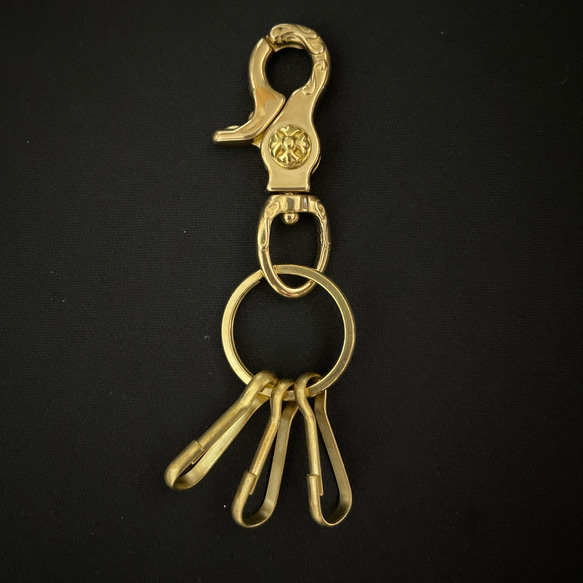 真鍮 キーホルダー キーリング ヴィンテージ ビンテージ 金 真鍮 キーホルダー キーリング ヴィンテージ ビンテージ 金