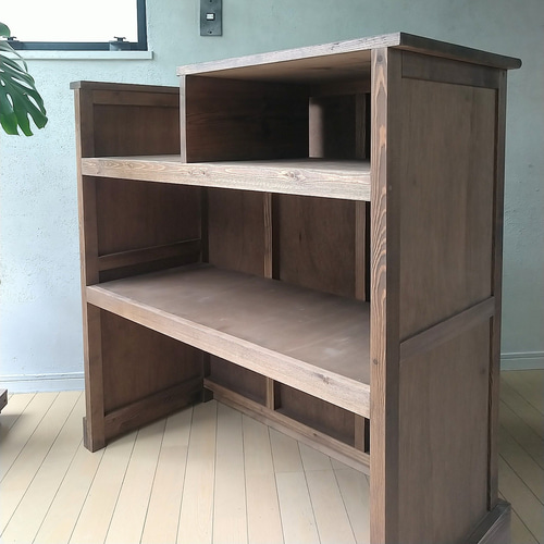 レトロな雰囲気 レジ囲みタイプ レジカウンター レジ台 受付け  