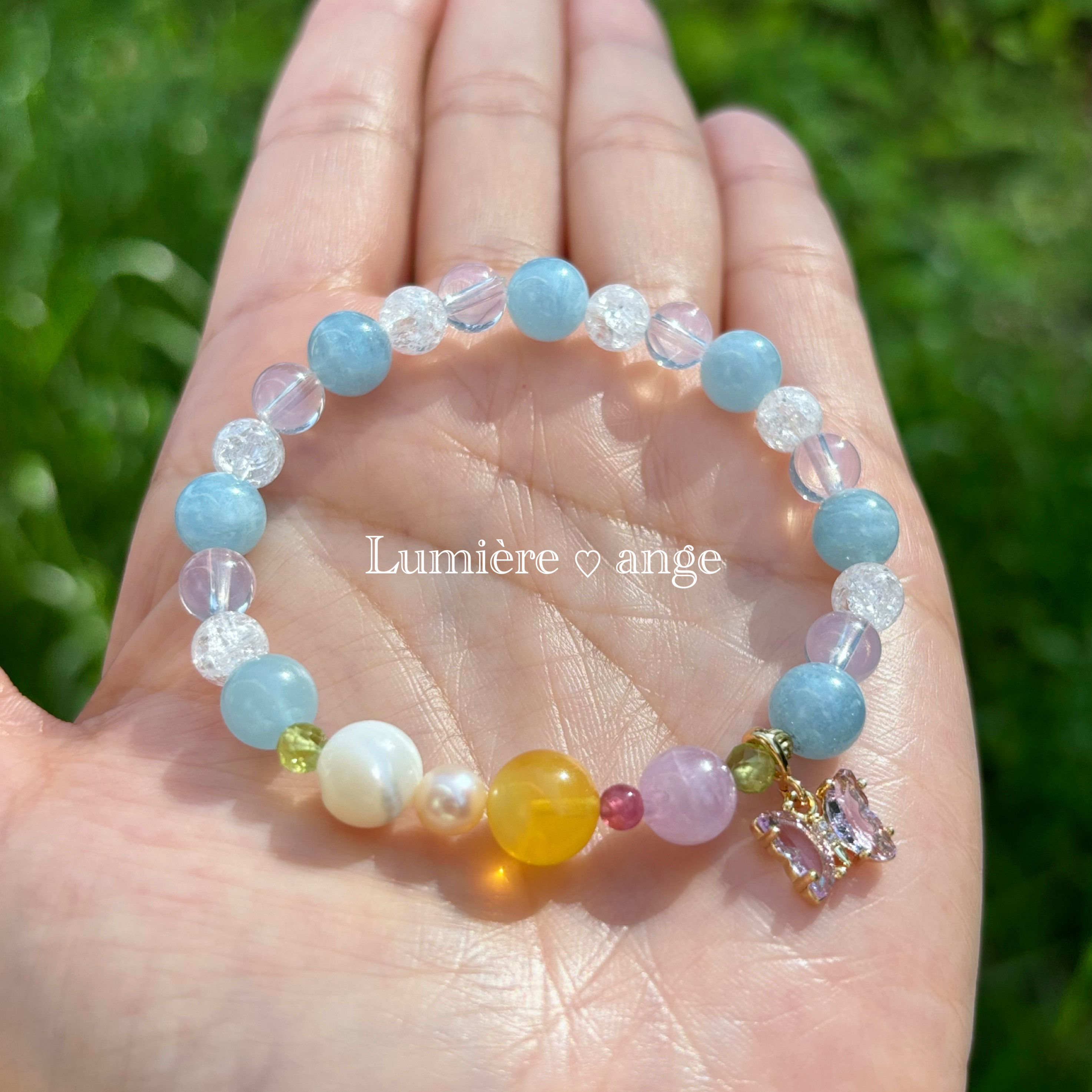 ✧︎*Flower garden ✧︎ 天然石ブレス✧︎*