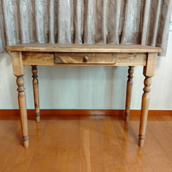 ろくろ脚のパソコンデスク 学習机 【幅96cm×奥行48cm×高さ72cm】 机