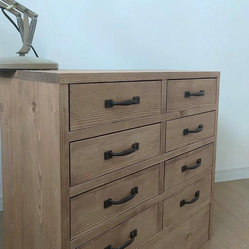 8drawers chest チェスト ウッドワーキングテーブル 無垢材 作業