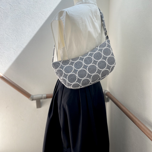 ミナペルホネン　ハンドメイド　バッグ　ボディバッグ ミナペルホネン アネモネ リバティ ボディバッグ ウエストポーチ
