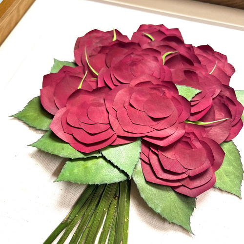 押し花額  『花束』 （ハンドメイド） 1fe599bb0204348e1eab6c1c1cfd94