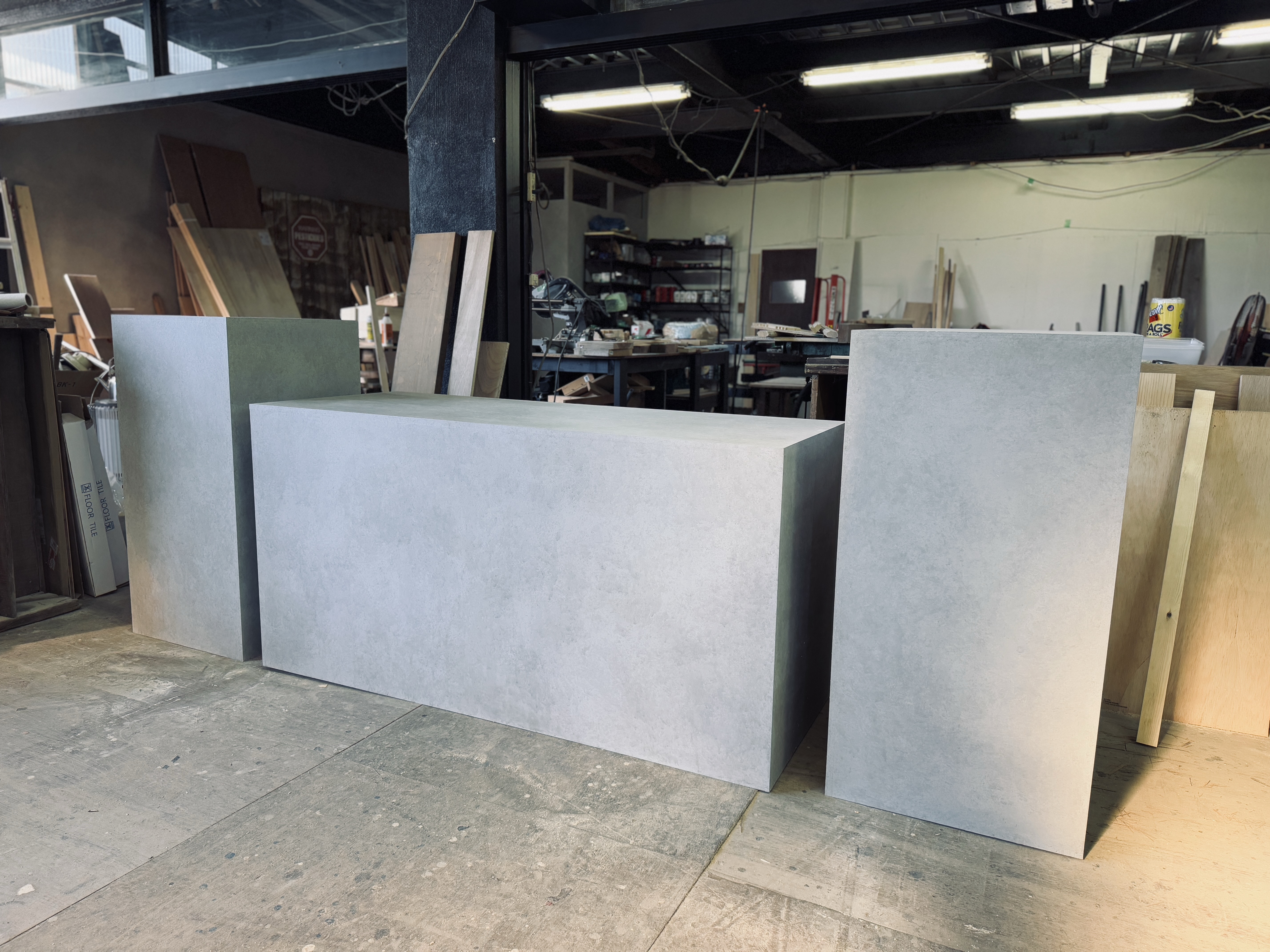 【オーダー可能】ディスプレイ台　展示台　キッチンカウンター　ネイルサロン　美容室　ショップ　店舗什器　レンタル　植物