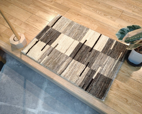 夏は涼しく冬は暖かい オールシーズン天然無染ラグ ガゼニラハット