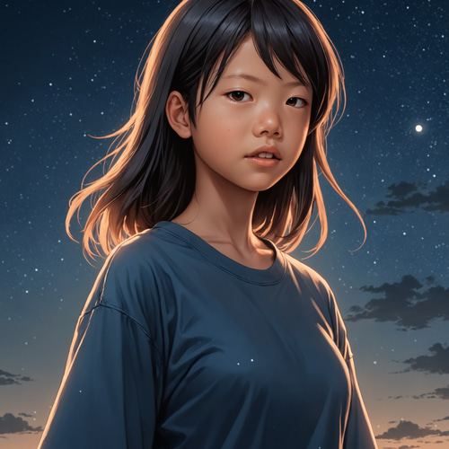 女性のポートレート油彩絵画風・肖像画・手描き - メルカリ
