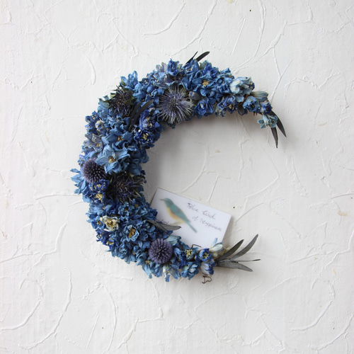 幸せの青い鳥☆クリスマスリース