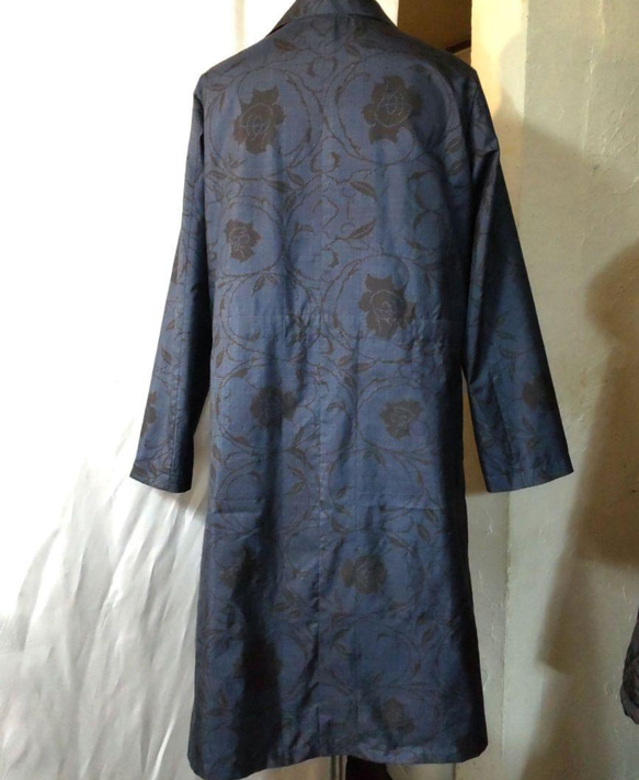 大島紬　着物リメイク　コート 