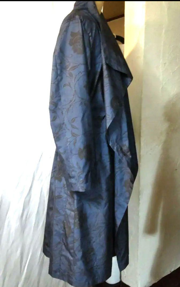 大島紬　着物リメイク　コート 