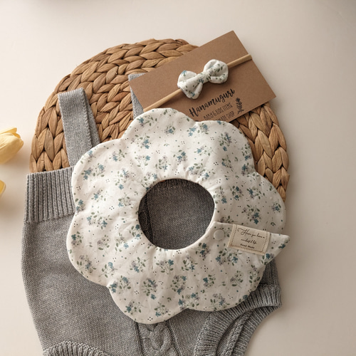 ⚘‪ 出産祝い 4点セット Blommor 花もくもくスタイ リバーシブル‬