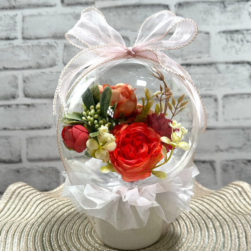 フラワーバルーン置き型Sサイズ アートフラワー HIKIballoon