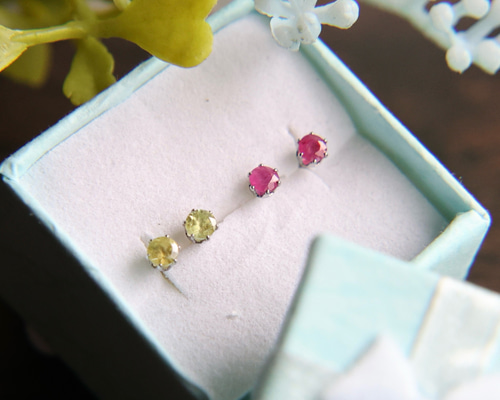 ESTELLE ストーンブレスレット、ピアス セット ESTELLE ストーンブレスレット、ピアス セット